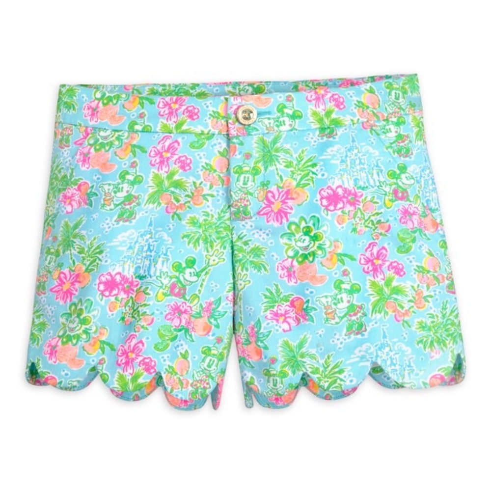 NWT Lilly Pulitzer Disney Parks Buttercup Shorts in Size 4